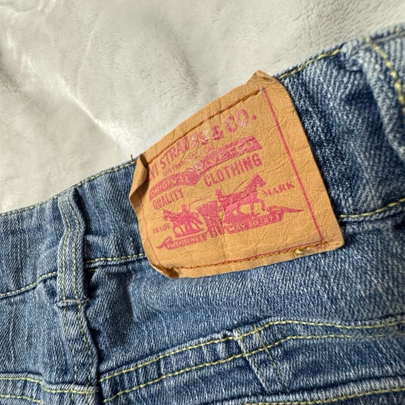 Levi's vintage Classic Blue Denim Jean shorts/capri - Picture 7 of 7